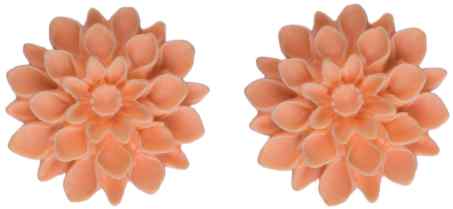 Flowerski Náušnice Sunny peach, 1 pár