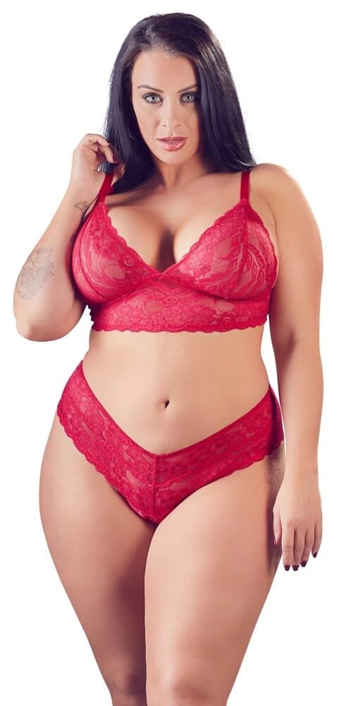 cottelli plus size jemna krajkova podprsenka