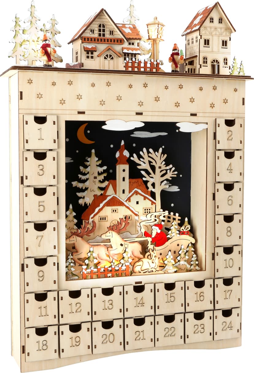 small foot Dřevěný adventní kalendář Zimní sen