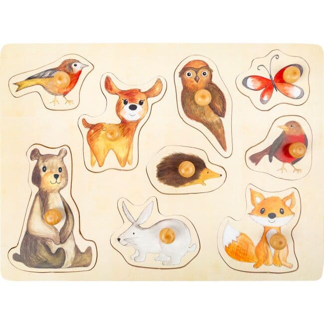 small foot Dřevěné puzzle Lesní zvířátka