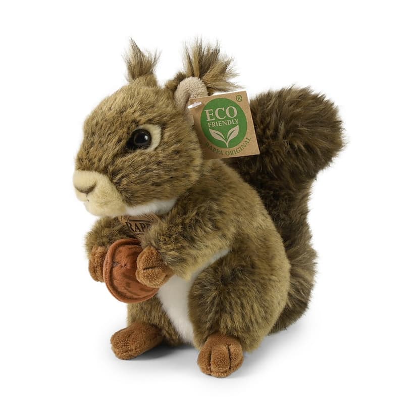Rappa Plyšová veverka s oříškem 17 cm ECO-FRIENDLY