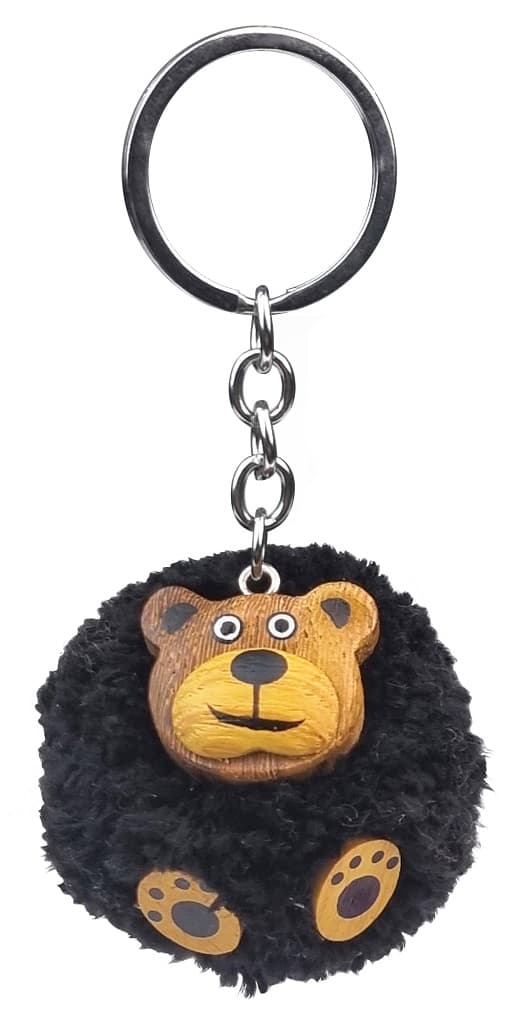 2Kids Toys Dřevěná klíčenka pompon Medvěd