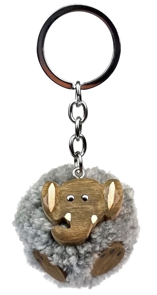 2Kids Toys Dřevěná klíčenka pompon Slon