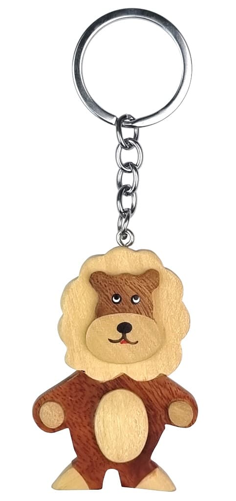 2Kids Toys Dřevěná klíčenka Lev stojící