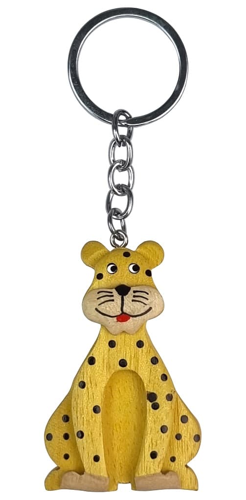2Kids Toys Dřevěná klíčenka velká Leopard