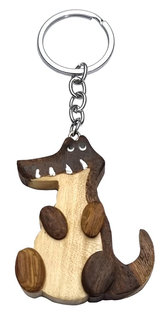 2Kids Toys Dřevěná klíčenka velká Krokodýl