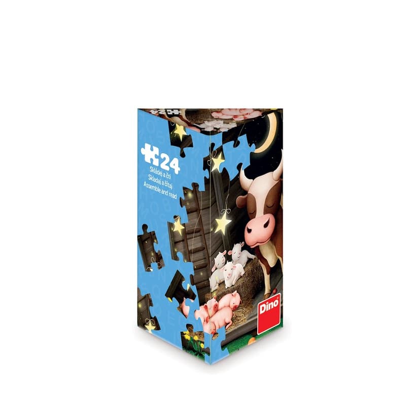 Dino Puzzle triangl Zvířátka na farmě 24 dílků