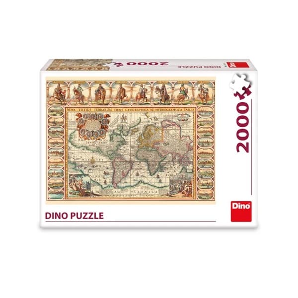 Dino Puzzle Historická mapa světa 2000 dílků