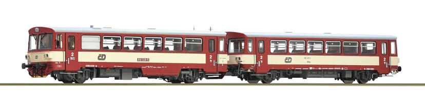 Roco Dieselový motorový vůz 810 328-5 s přípojným vozem Btax ČD, digitální - 7710022