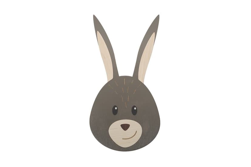 BeWooden Dekorace na zeď zajíček Karlíček