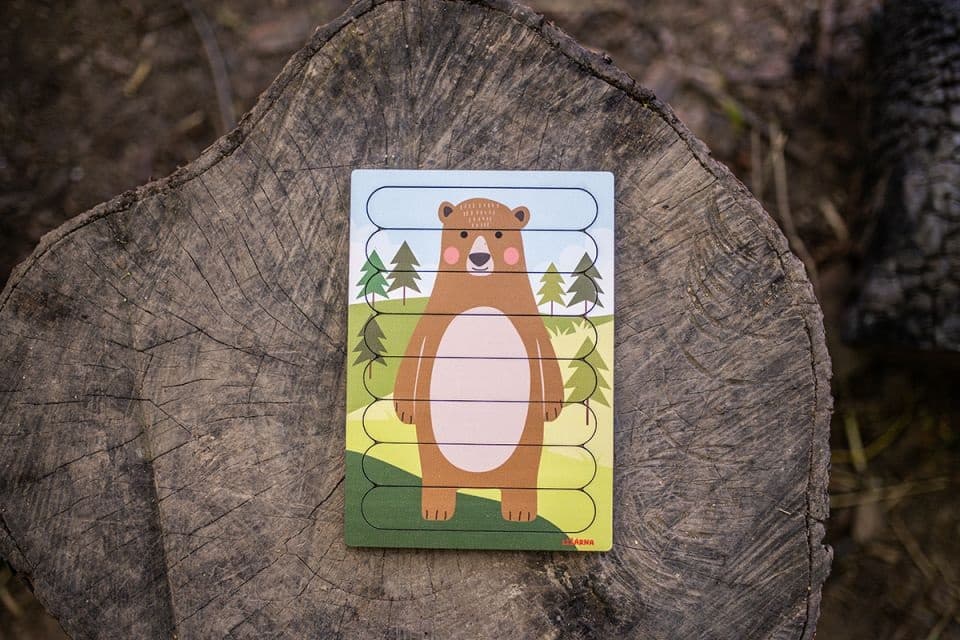 BeWooden Vkládačka méďa Péťa