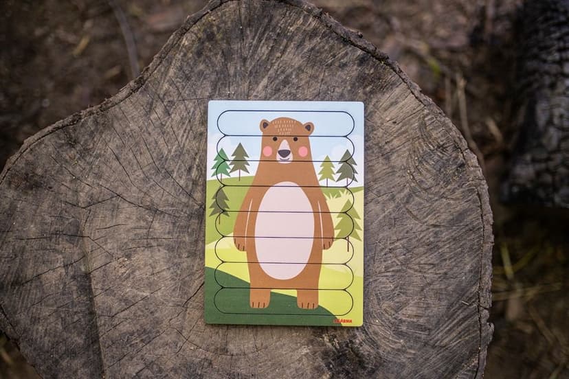 BeWooden Vkládačka méďa Péťa