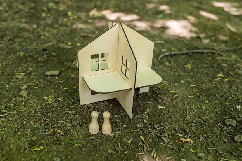 BeWooden Dřevěný domeček Panáčkův bejvák