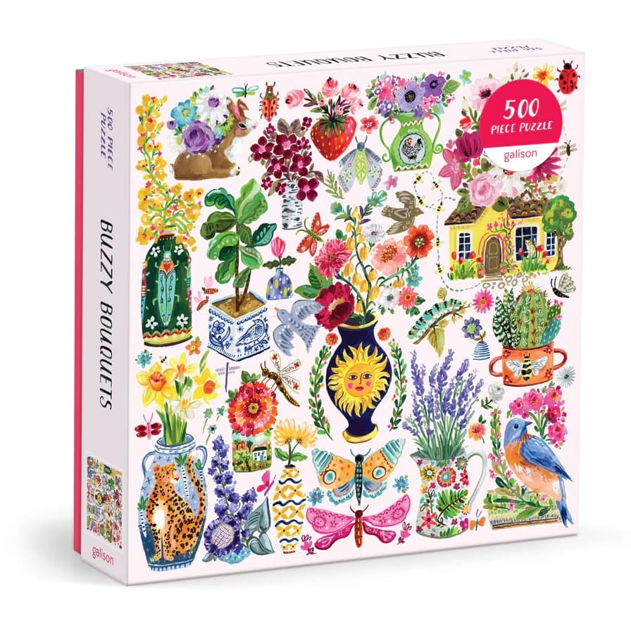 Galison Puzzle Květiny plné života 500 dílků