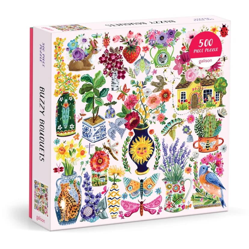 Galison Puzzle Květiny plné života 500 dílků