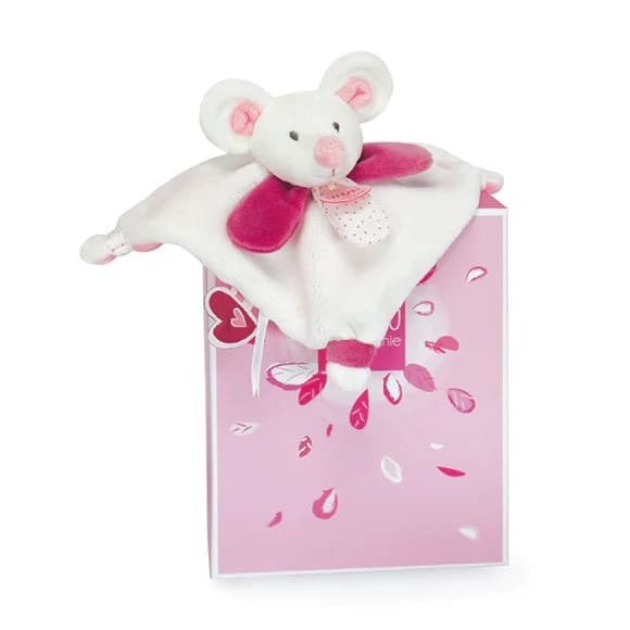 Doudou Plyšová mini hračka muchláček 20 cm myš