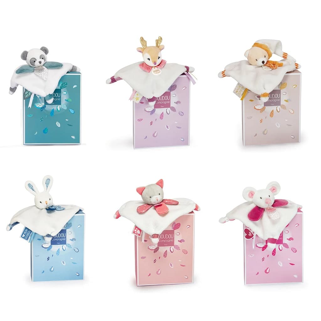 Doudou Dárková sada - Plyšová mini hračka muchláček 20 cm