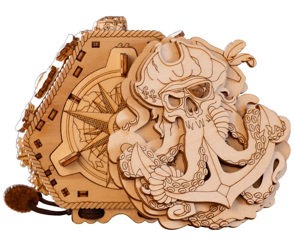 EscapeWelt Dřevěný hlavolam Blackbeard's Compass