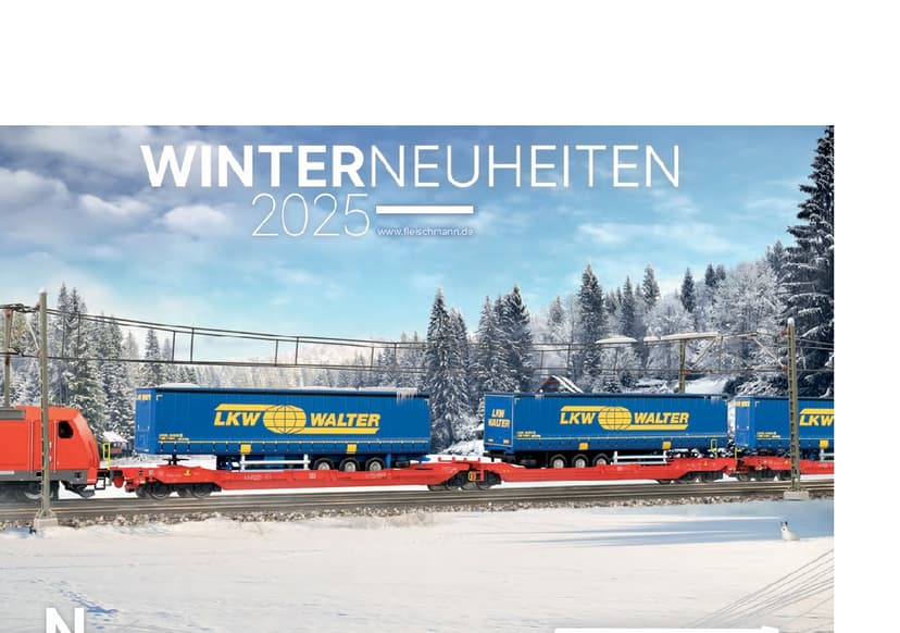 Fleischmann Katalog novinek zima 2025 v německém jazyce