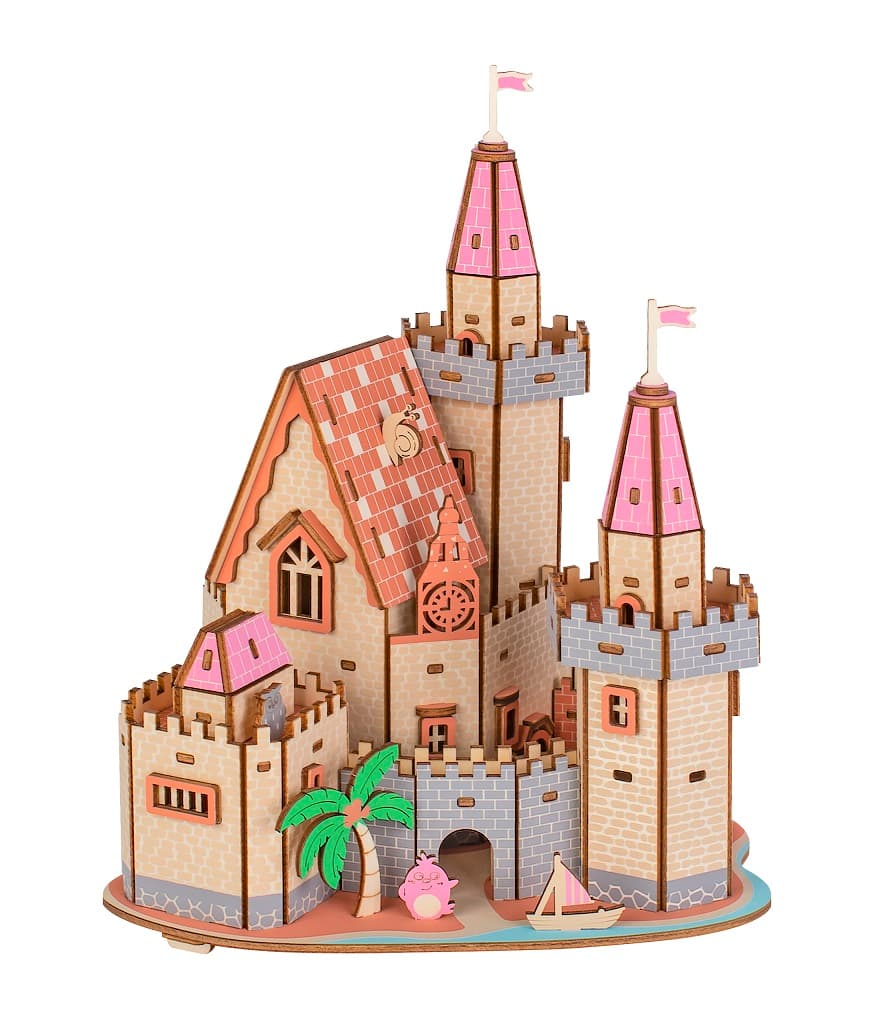Woodcraft Dřevěné 3D puzzle Hrad na pláži