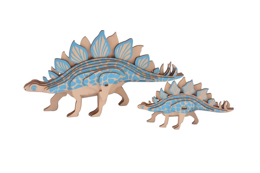 Woodcraft Dřevěné 3D puzzle Stegosarus 2 v 1