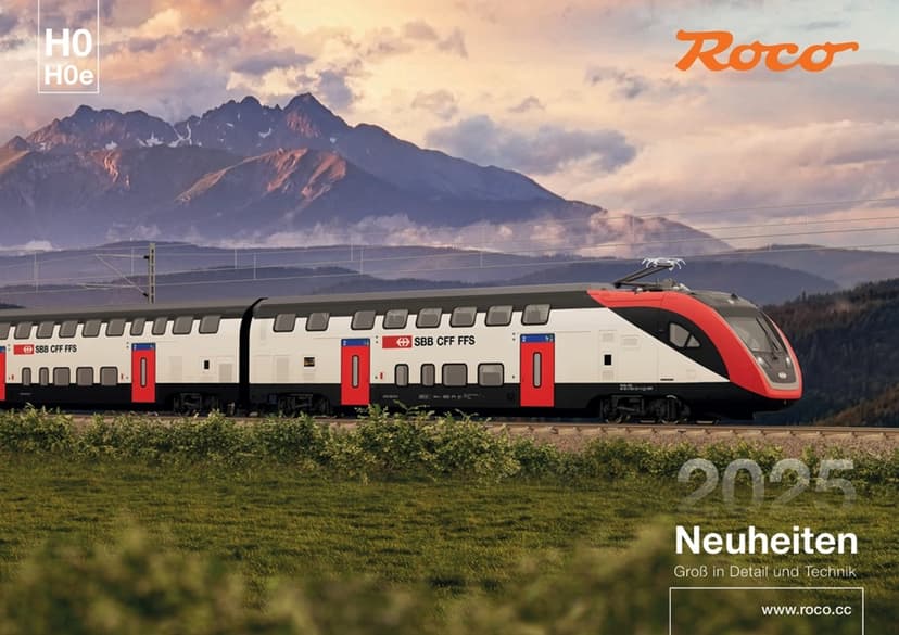 Roco Katalog novinek 2025 v německém jazyce