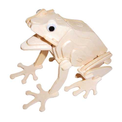 Woodcraft Dřevěné 3D puzzle Žába
