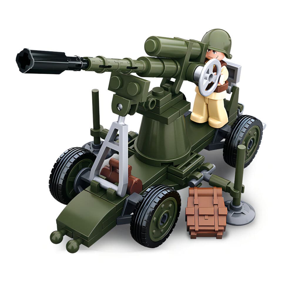 Sluban WWII M38-B0678C 4into1 Protiletadlové dělo - poškozený obal