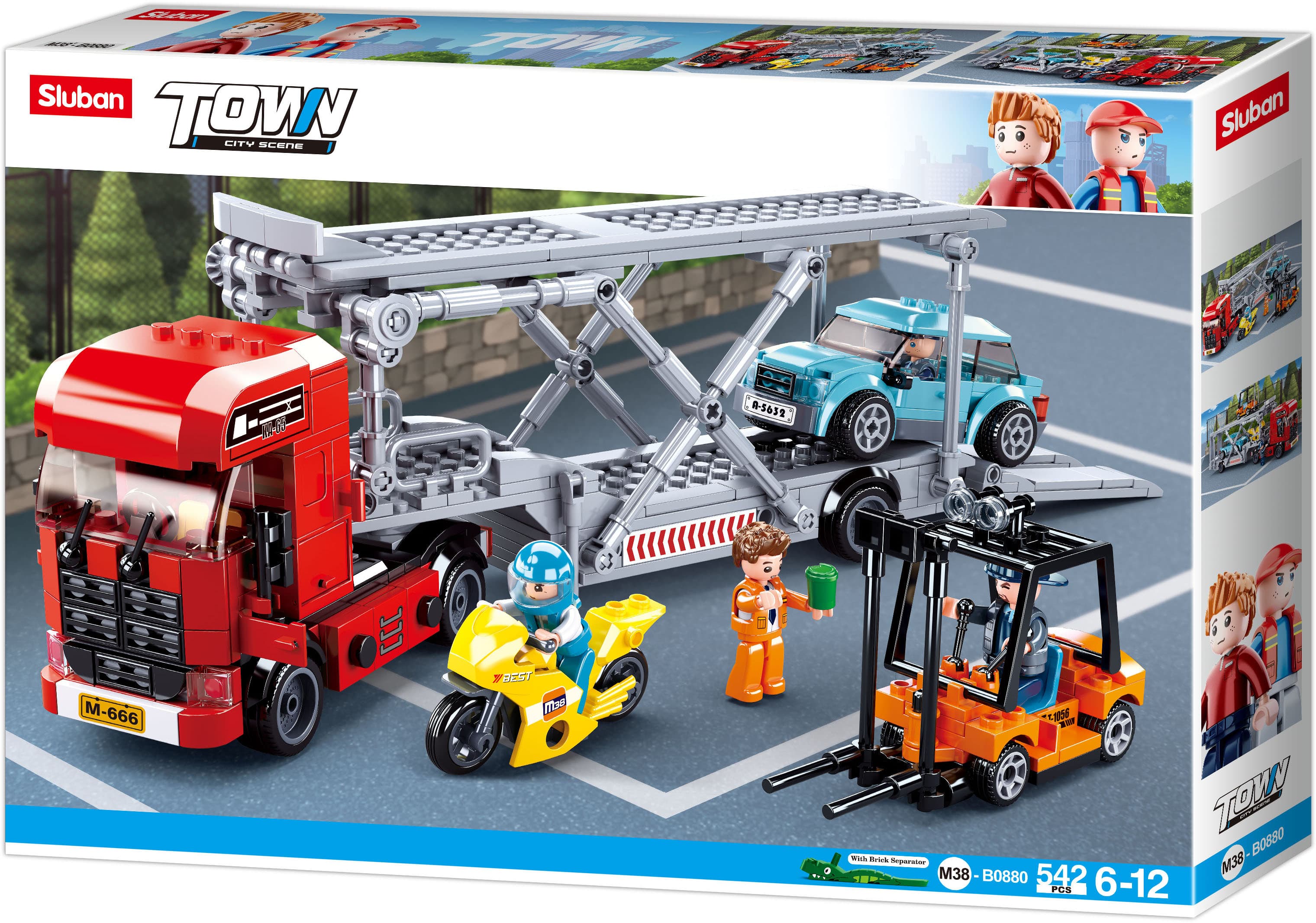 Sluban Town M38-B0880 Kamión pro přepravu aut
