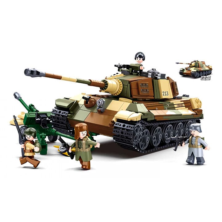 Sluban Bitva o Budapešť M38-B0980 Německý těžký tank Tiger II 2 v 1 - poškozený obal