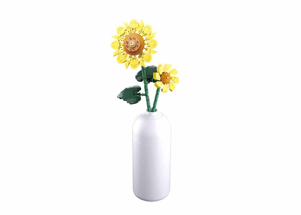Sluban Flowers M38-B1101-10 Slunečnice ve váze