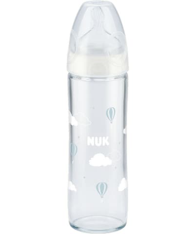 NUK First Choice Plus skleněná lahev 240ml New Classic bílá