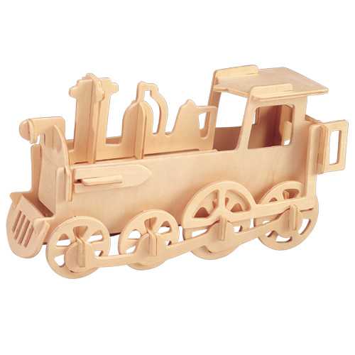 Woodcraft Dřevěné 3D puzzle Lokomotiva malá