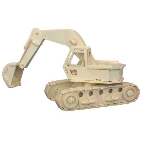 Woodcraft Dřevěné 3D puzzle Bagr