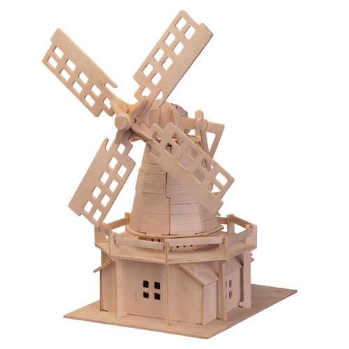 Woodcraft Dřevěné 3D puzzle Větrný mlýn