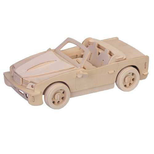 Woodcraft Dřevěné 3D puzzle BMW velké