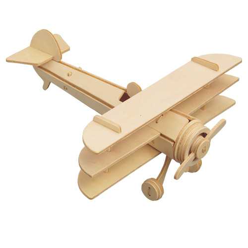 Woodcraft Dřevěné 3D puzzle Trojplošník P074
