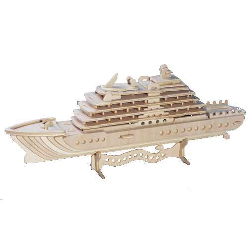 Woodcraft Dřevěné 3D puzzle Luxusní jachta