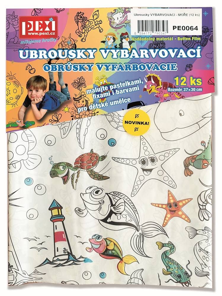 Pexi Vybarvovací ubrousky - Moře