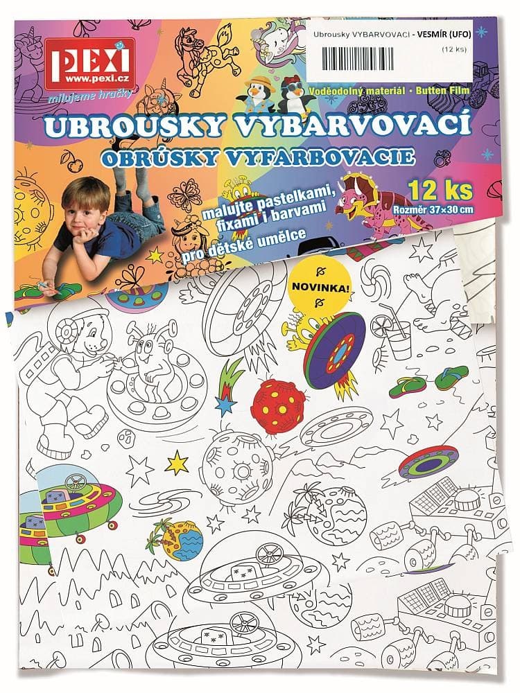 Pexi Vybarvovací ubrousky - Vesmír