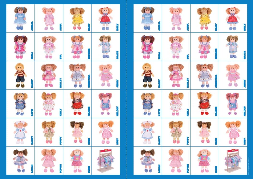 2Kids Toys Papírové pexeso panenky