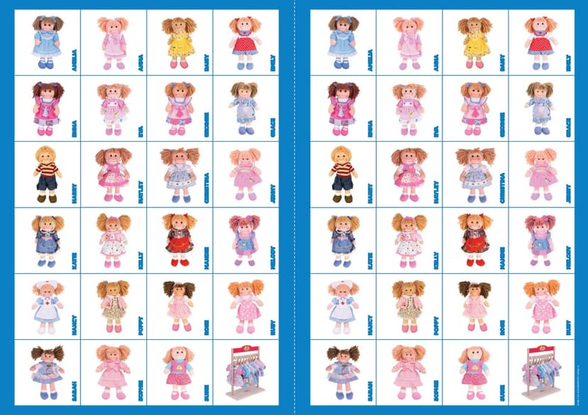 2Kids Toys Papírové pexeso panenky