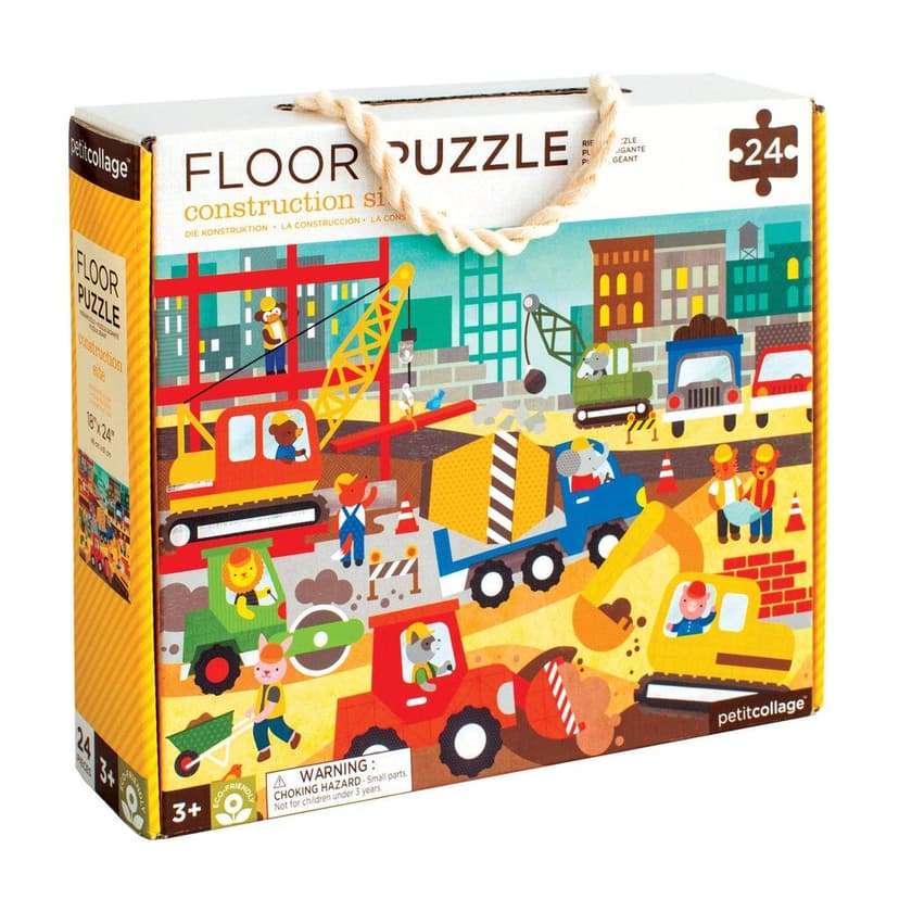 Petit Collage Podlahové puzzle stavba ve městě - poškozený obal