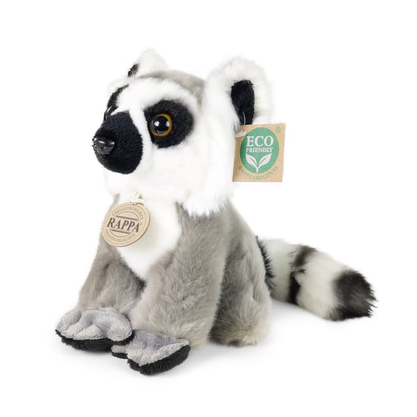 Rappa Plyšový lemur sedící 18 cm ECO-FRIENDLY