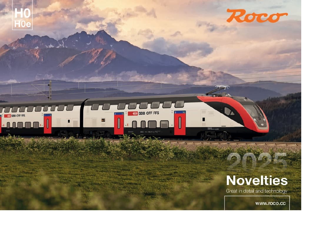 Roco Katalog novinek 2025 v anglickém  jazyce