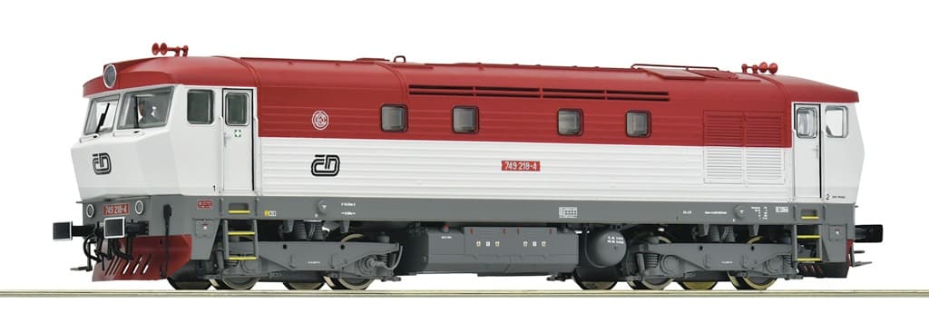 Roco Dieselová lokomotiva 749 218-4 ČD Bardotka  - 7300054