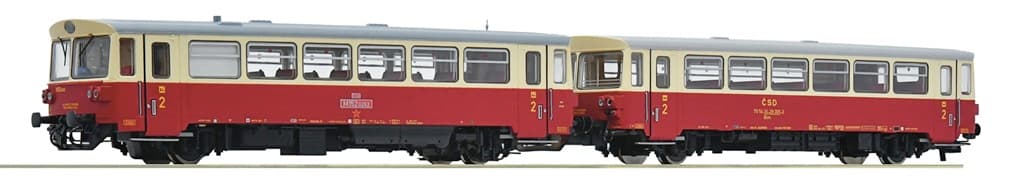 Roco Dieselový motorový vůz řady M 152 0262 s přípojným vozem ČSD, digitální - 7710010