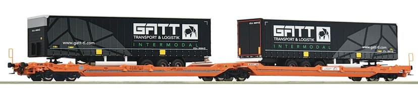 Roco Dvojitý kontejnerový kloubový vagón T3000e, Wascosa - 77403