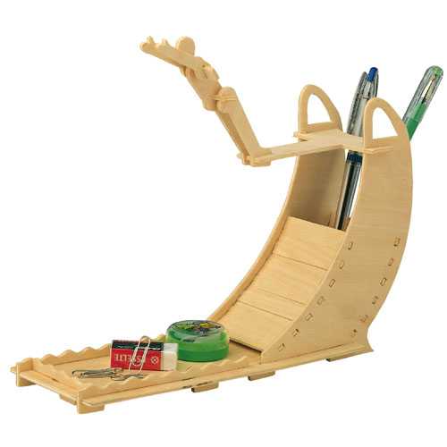 Woodcraft Dřevěné 3D puzzle Stojan na tužky Skok do vody