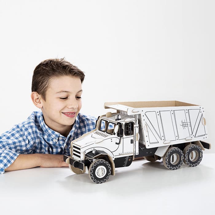 TO DO kartonová 3D skládačka Nákladní auto sklápěčka - poškozený obal